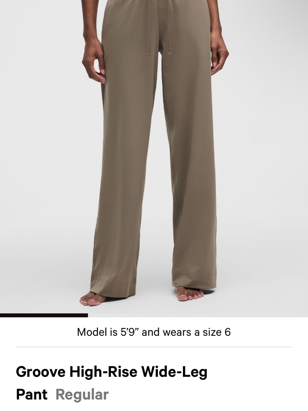 Groove High-Rise Wide-Leg Pant — chocolate brown (photo of style)